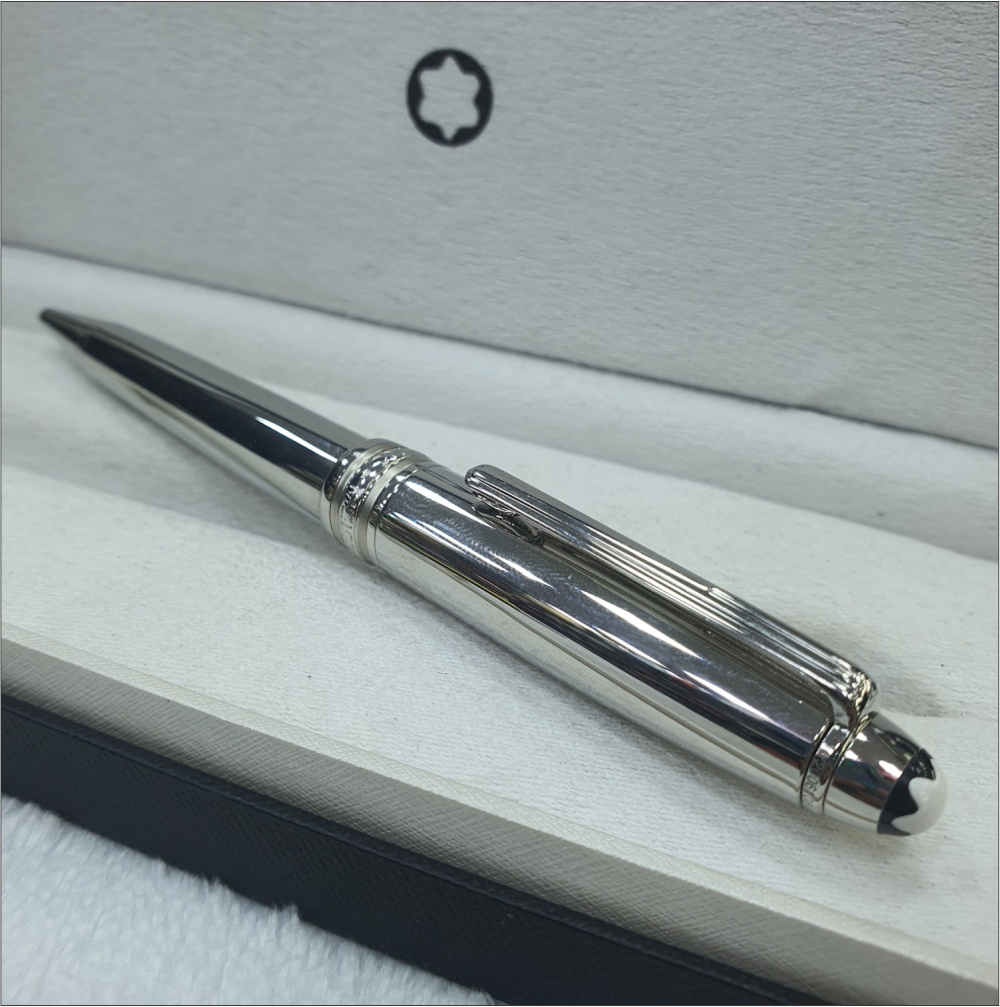 mont blanc silver pen